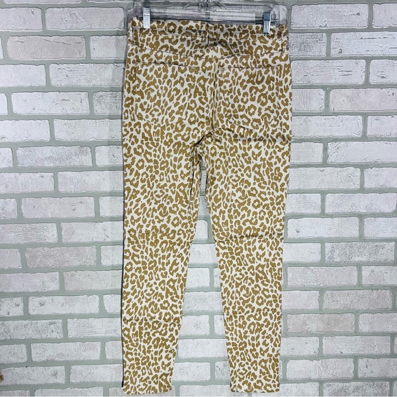 J. Crew NWT 10” High Rise Toothpick Skinny Jeans in Safari Leopard Print Size 29 - Picture 8 of 13